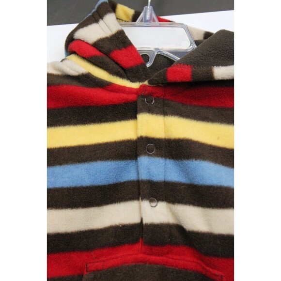 2008 Gymboree Little Conductor Fleece Romper Jumper sz 6-12 18-24 NWT Hooded - Picture 2 of 9